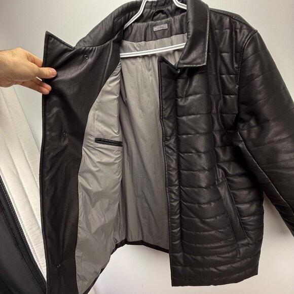 M0851‎ Insulated Water Resistant Quilted Black Puffer Jacket Size L - Picture 7 of 12